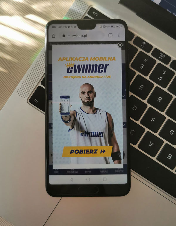 ewinner aplikacja mobilna