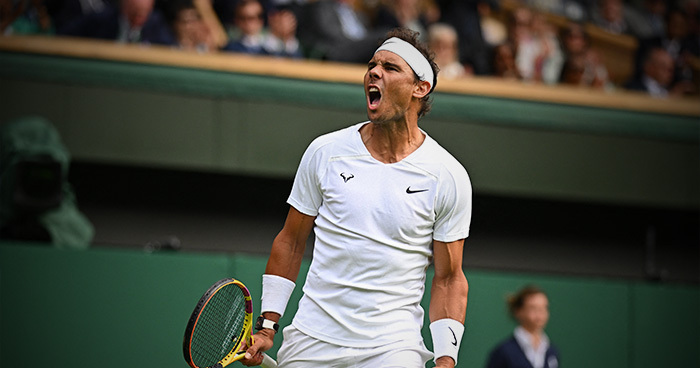 Rafael Nadal – Botic van de Zandschulp. Typ na Wimbledon